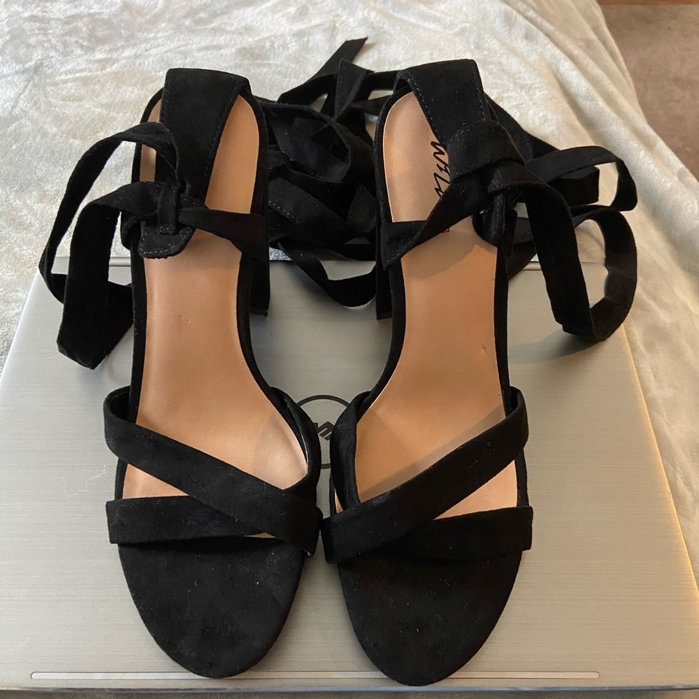 Black Chunky heels.